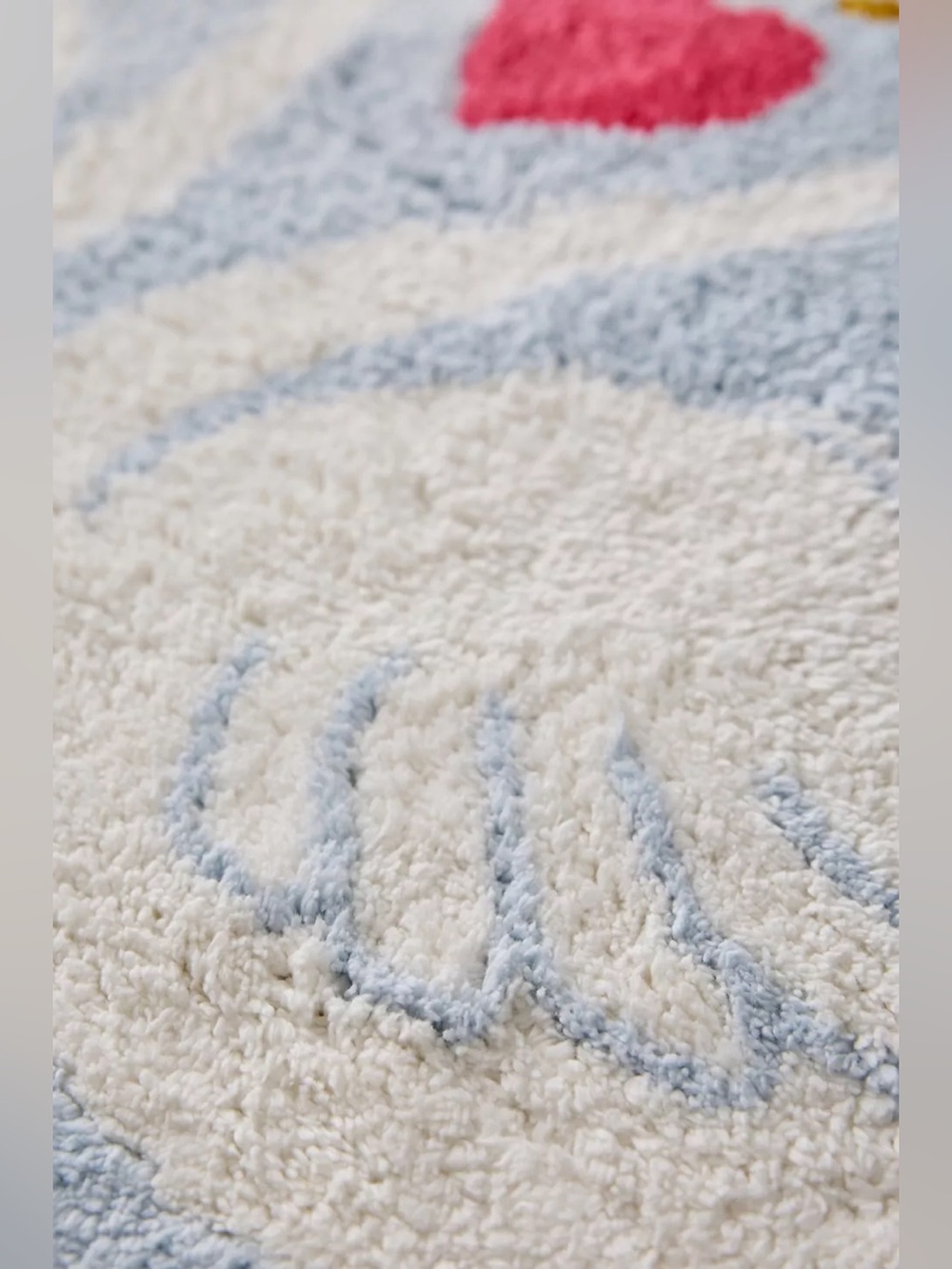 Urban Outfitters Swan Heart Bath Mat NWT - Picture 3 of 9